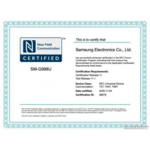 三星Galaxy S21已獲NFC認(rèn)證 預(yù)計明年1月發(fā)布